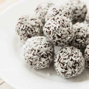 Chocolate-Coconut Protein Balls