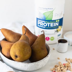 Pairs in a bowl with Protein jug